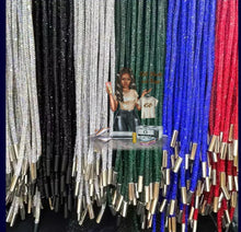 Load image into Gallery viewer, Rhinestone Bling Hoodie String