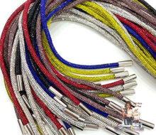 Load image into Gallery viewer, Rhinestone Bling Hoodie String
