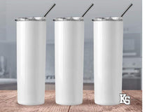 Load image into Gallery viewer, *PREORDER* Blank 20 oz Skinny Sublimation Tumbler 20 Pack
